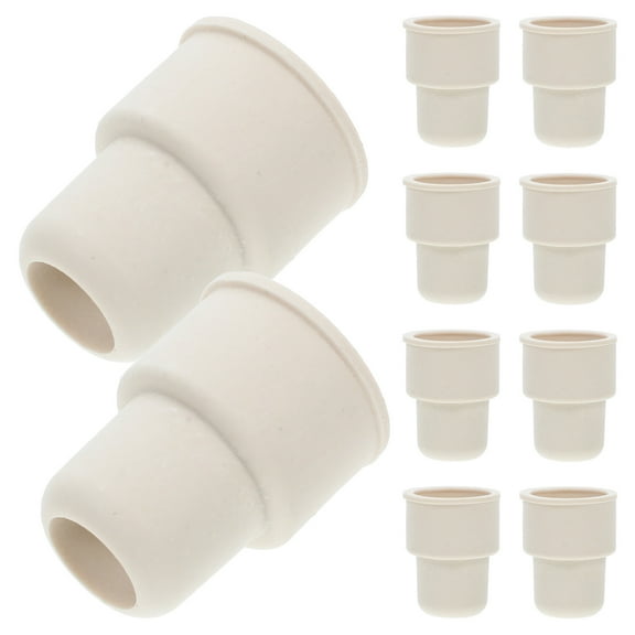 WORGEOUS 10 Pcs Expansion Valve Inflation Valve Rubber Stopper 3.10X2.40X2.40CM White