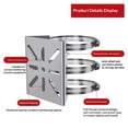 thumbnail image 2 of Universal Vertical Pole Corner Mount Bracket for Security Camera, Stainless Steel Pole Mount Adapter with 3 Loops, CCTV Cameras Mounting Brackets, 2 of 5