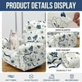 thumbnail image 2 of Velvet Recliner Cover 4 Pieces Printed Lazy Boy Chair Covers Recliner Sofa Slipcover Anti-Slip Fitted Furniture Protector with Elastic Bottom, 2 of 7