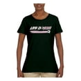 thumbnail image 2 of Wild Bobby Life Is Miami Soccer GOAT Sports Women Graphic Tee, Forest Green, Small, 2 of 5
