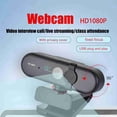 thumbnail image 3 of Cámara Web HD 1080P con Micrófono con Cancelación de Ruido y Rotación de 360° para Reuniones y Clases en Línea., 3 of 8