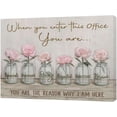 thumbnail image 2 of Inspirational Office Wall Art In This Office Pictures Wall Decor Motivational Teamwork Rose Flower Canvas Decor Prints Painting Framed Office Artwork for Office Ready to Hang 12"x16", 2 of 6