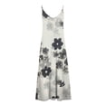 thumbnail image 4 of JINMGG 2026 Summer Plus size Dresses for Women under $10,Women's Summer Fashion Printed V-Neck Sleeveless Suspenders Pullover Dress, 4 of 4