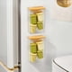 thumbnail image 1 of Caja de almacenamiento con ventosa magnética | Organizador de pared para refrigerador con tapa | Contenedor pequeño de plástico para ordenar artículos del hogar | Uso en cocina, despensa y oficina, 1 of 5