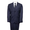 thumbnail image 1 of 2 Button Front Closure Interior Pick Stitching Boys Suits  Navy - 8, 1 of 1