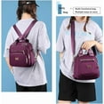 thumbnail image 2 of Ladies Shoulder Bag Nylon Waterproof Crossbody Small Lightweight Backpack Multi-Pocket Tote Bag, 2 of 7