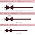thumbnail image 4 of Dark Red Bow Tie for Boys Girls Cute Dark Red Bowtie Expands Our Color Line - Fabric Colored Adjustable Pretied Unisex Red Clip on Bowties - shop Bow Tie House (Medium, Burgundy), 4 of 5