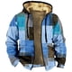 thumbnail image 1 of Men's Print Jacket Men's Spring And Autumn Casual Trend Zipper Hooded Jacket 5XL, 1 of 3