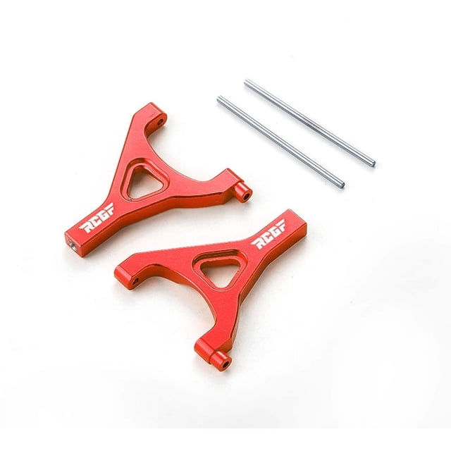 bedienty 2piece 1/16 Front Upper Suspension Arm Aluminum Alloy Enhanced Rc Front Upper Suspension Arm For SLASH Red