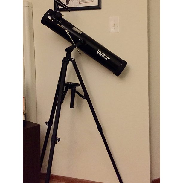 Vivitar TEL76700 263X/525X Telescope Reflector with Tripod (Black