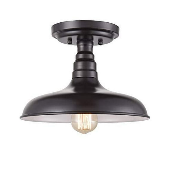 DANXU Industrial Oil Rubbed Bronze Semi Flush Mount Ceiling Light