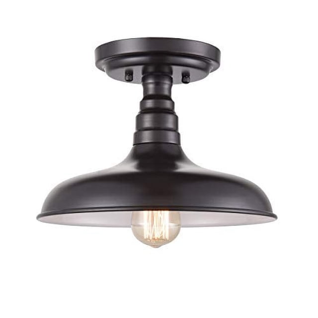 DANXU Industrial Oil Rubbed Bronze Semi Flush Mount Ceiling Light