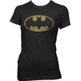 thumbnail image 5 of Batman Bat Signal Light Women's Black T-Shirt Tee Shirt-Medium, 5 of 7