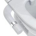 thumbnail image 1 of Bidet Non-Electric Toilet Attachment with Dual Nozzles, Adjustable Water Pressure & Stainless Steel Inlet – Ultra-Slim Cold Water Bidet for Feminine & Rear Cleansing, 1 of 6