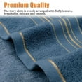 thumbnail image 4 of Cotton Hand Towels - 12.59*28.34" Absorbent, Soft Feel, New Separate Design, Reusable Cotton Hand Towels for Daily Use, 4 of 6