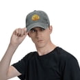thumbnail image 6 of DouZhe Adjustable Washed Cotton Baseball Cap - NFT Digital Crypto Currency Prints Vintage Dad Hat Unisex Sports Caps (Gray), 6 of 7