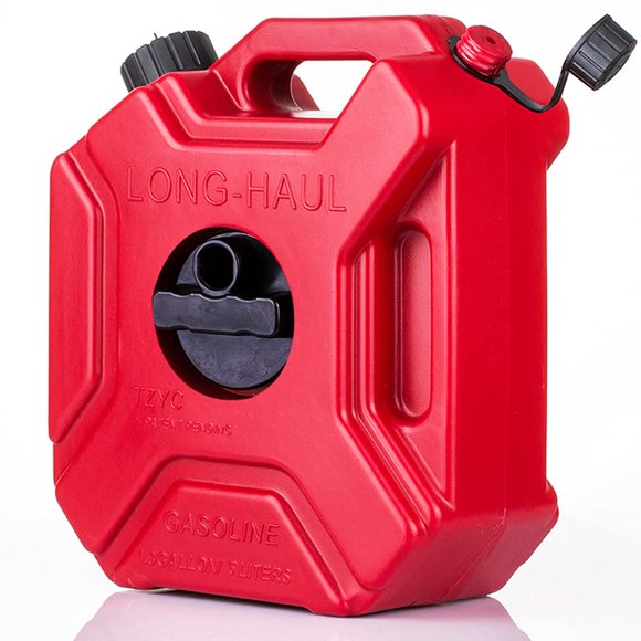 Pichet Utilitaire de 5 L/1,3 Gallon, Contenant d'Eau de Rechange, Bidon de Rangement d'Urgence de Secours avec Verrou de Support de Montage pour Moto, VUS, VTT, la Plupart des Voitures