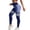 Blue, variant on Workout Leggings, Audhol Women's High Waisted Yoga Leggings Striped Seamless Butt Lifting Leggings Gym Leggings for Women Blackish Green L