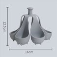 thumbnail image 4 of 2X Soporte para Huevos Cocidos con de Silicona Bandeja para Cocinar Huevos Al Vapor de Silicona con Anti-Escaldaduras para Cocinar Al Vapor, B, 4 of 4
