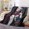 thumbnail image 1 of H-harley-q-quinn manta estampada en 3D, manta de franela, manta de tiro de cama, colcha suave, colcha, sofá, manta de Picnic, 1 of 4