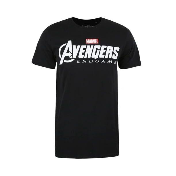 Avengers Endgame - Camiseta Logotipo para Hombre (Negro)