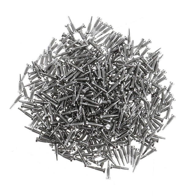 Pieza 500pcs Tornillos de Reloj Acero Inoxidable Macarena Tamaño 2 2.0x1.4x7.0mm