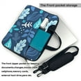 thumbnail image 3 of ZICANCN Laptop Case 14 inch, Abstract Seamless Leaf Pattern Work Shoulder Messenger Business Bag for Women and Men, 3 of 9