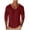 Wine, variant on V Neck T Shirts Men Long Sleeve Blouse Solid Tee Comfortable Lightweight Tops