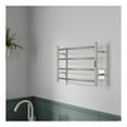 thumbnail image 4 of Glow Series 4-Bar Wall Mounted Electric Bathroom Towel Warmer Rack in Brushed Nickel Finish Stainless Steel, 4 of 11