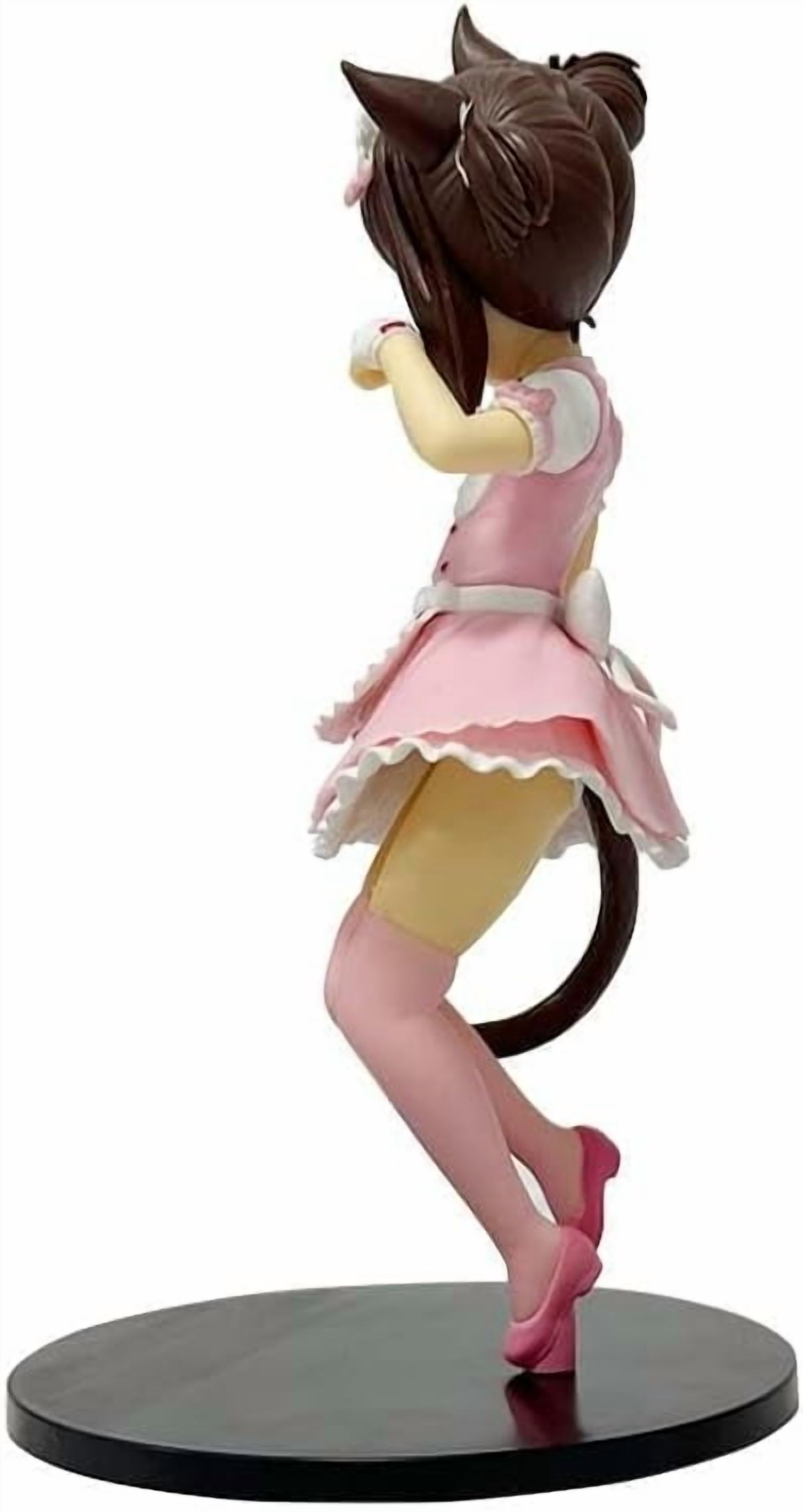 Newly Chocolate Vanilla Figure Cute Maid Costume Chocolate Vanilla Anime Figures 18cm/7.1inch Handmade PVC Character Model Decoration Craft Gifts (Chocolate)