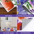 thumbnail image 5 of Floral Kitchen Rugs Sets of 3 Piece Watercolor Flower Kitchen Floor Mat Non Skid Machine Washable Runner Rug for Spring Summer Holiday Decor Farmhouse Carpet for Sink Laundry Hallway(Purple), 5 of 6