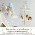 thumbnail image 3 of Baby Crib Mobile Unique and Charming Nursery Mobile with Wood Frame Multifunctional Baby Nursery Decor for Home Playroom Bedroom, 3 of 11