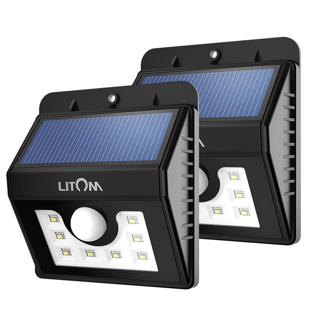 Solar Powered Wireless 8 LED Security Motion Sensor Lamp ...