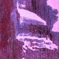 thumbnail image 1 of Ahgly Company Indoor Square Abstract Purple Modern Area Rugs, 4' Square, 1 of 4