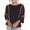 01# Black, variant on Women's Cotton Tops Boho Knit Top Loose Fit 3/4 Dolman Sleeve Relaxed Summer Blouse Casual Flowy Tunic for Beach Vacation Daily Wear S-3XL