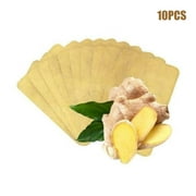 10PCS Herbal Ginger Patch Nature Solutions Ginger Extract Foot Pads Relieve Pain