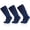 Blue, variant on SUOSDEY 3 Pairs Baseball Softball Socks for Boys Girls,Knee-High Compression Socks for Kid Children