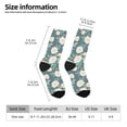 thumbnail image 2 of Bingfone Compression Socks for Women and Men Long Socks for Running Athletic Cycling Nurse- Flower, 2 of 6