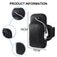 thumbnail image 2 of Funda de brazo de gran capacidad de fibra Hukapapa para hombres y mujeres, bolso para teléfono móvil, bolso para la muñeca, bolso para el brazo para fitness, color negro, 2 of 5