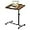 Light Walnut, variant on Adjustable Overbed Bedside Table with Wheels Rolling Laptop Tray Desk Cart Portable Mobile Sit Stand Desk Tilting Hospital Bed Table