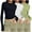 Green, variant on Womens Long Sleeve Tops, Crew Neck 3 Piece Slim Fit Stretch Undershirts Blue Size L