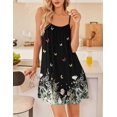 thumbnail image 2 of Ekouaer Nightgowns for Women Spaghetti Strap Night Gown Sleeveless Sleep Dress Chemise Sleepwear, 2 of 5
