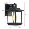thumbnail image 6 of LNC Melanthius 1-Light 11-in Black Seeded Glass Globe Motionsensor Darksky Outdoor Wall Light, 6 of 16