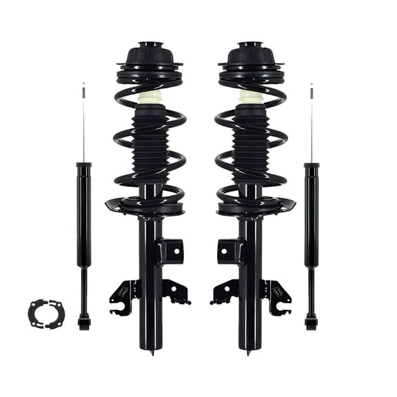 Set Front Quick Complete Strut-Coil Spring-Rear Shock To 2014-2018 Jeep Cherokee