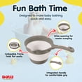 thumbnail image 3 of DOLU Foldable Bath Ladle for Compact Toddler Wash Tub, Ages 6+ Months, Grey, 3 of 5