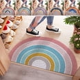 thumbnail image 5 of Door Carpet Water Absorbent Dirty Resistance Helpful Semicircle Rainbow Home Entry Door Mat Dustproof Foot Mat, 5 of 5
