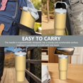 thumbnail image 7 of Modern 30oz Handheld Travel Tumbler with Handle – Double Wall Stainless Steel Insulated Cup, Flip Straw Lid, Leak-Proof & BPA-Free for Hot and Cold Drinks – Durable Coffee & Juice Mug White, 7 of 7