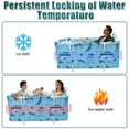 thumbnail image 7 of 47in Foldable Bathtub Portable Soaking Bath Tub Ice Bathtub Hot Bathtub  Bathing Tub for 2 Person With Back Pad for Shower Stall,Thickening with Thermal Foam to Keep, 7 of 7