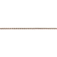 thumbnail image 3 of Auriga Fine Jewelry 14K Rose Gold 1.5mm Diamond Cut Rope Anklet 10inch for Women, 3 of 6