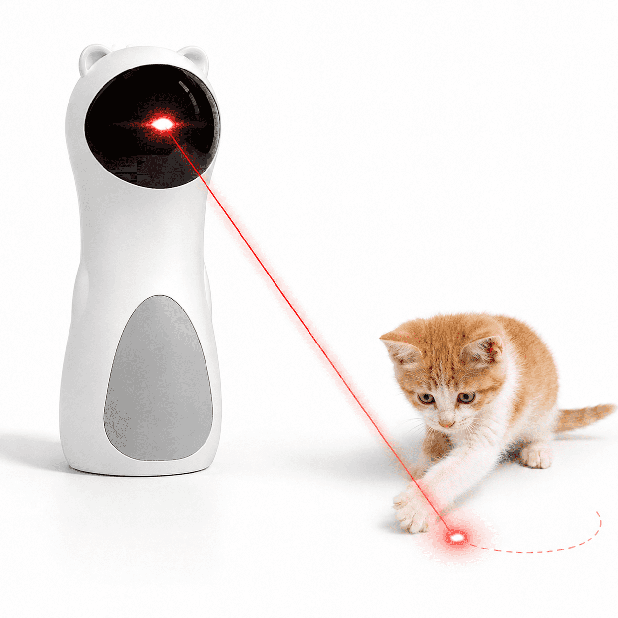 Cat Toy, Automatic Motion-Activated,5 Mode Trajectory, Rechargeable, Interactive Laser Cat Toy for Bored Indoor Cats
